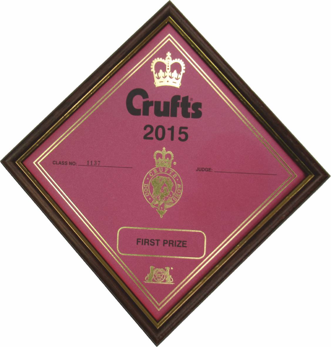 Crufts Prize Card Frame Frame